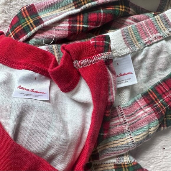 Hanna Andersson | Red Holiday Plaid Matching Family Pajama Set | Size Large - Picture 8 of 14